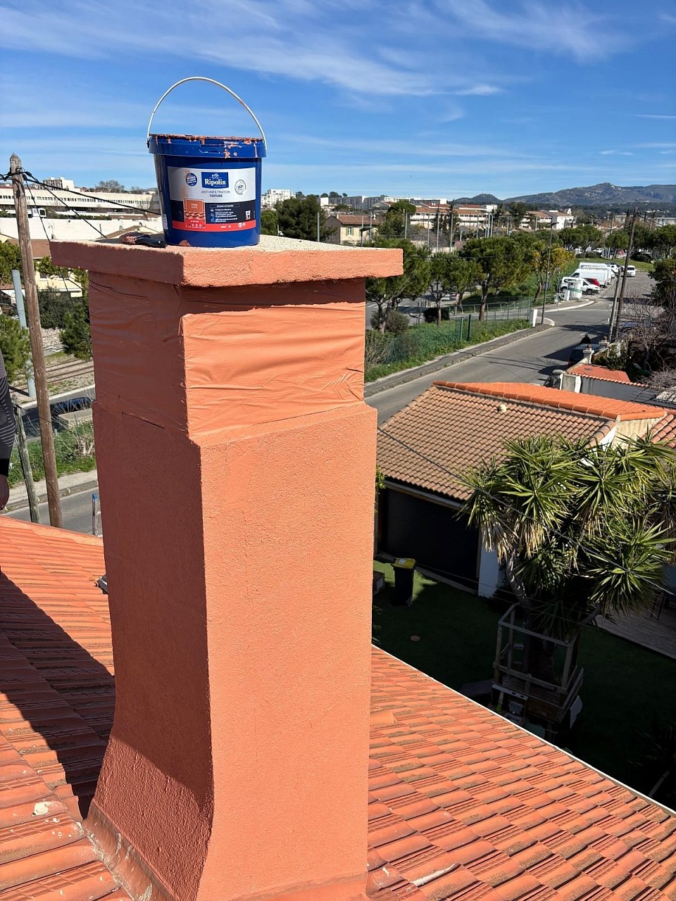 Traitement de champignon sur crépi